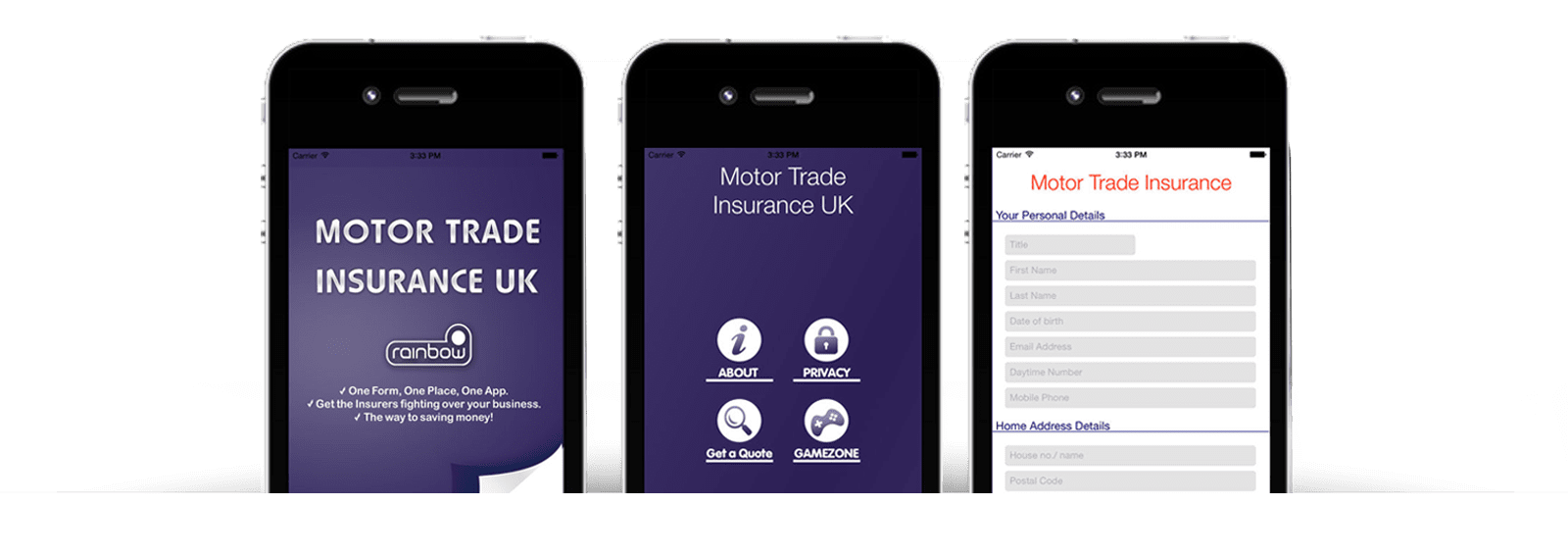 Motor Trade Insurance app
